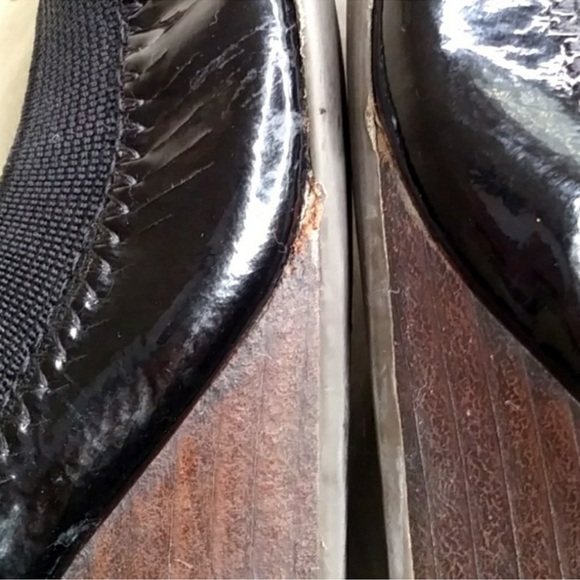 Authentic TORY BURCH Caroline Wedge, black, size 8 - Picture 9 of 9